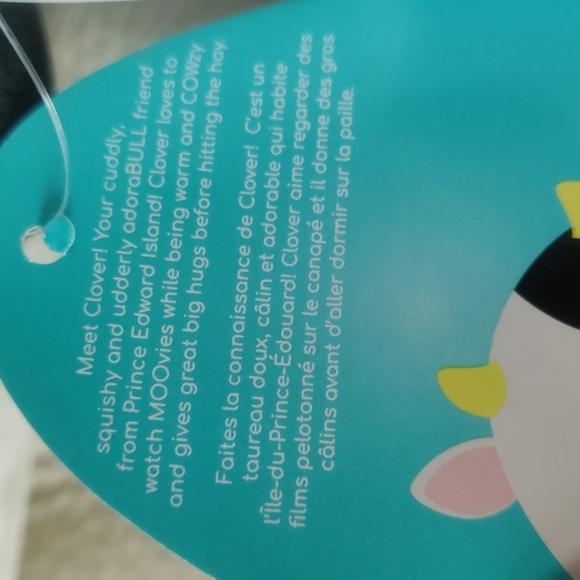 BNWT Squishmallows Clover the Cow/Bull 7" - Picture 4 of 5